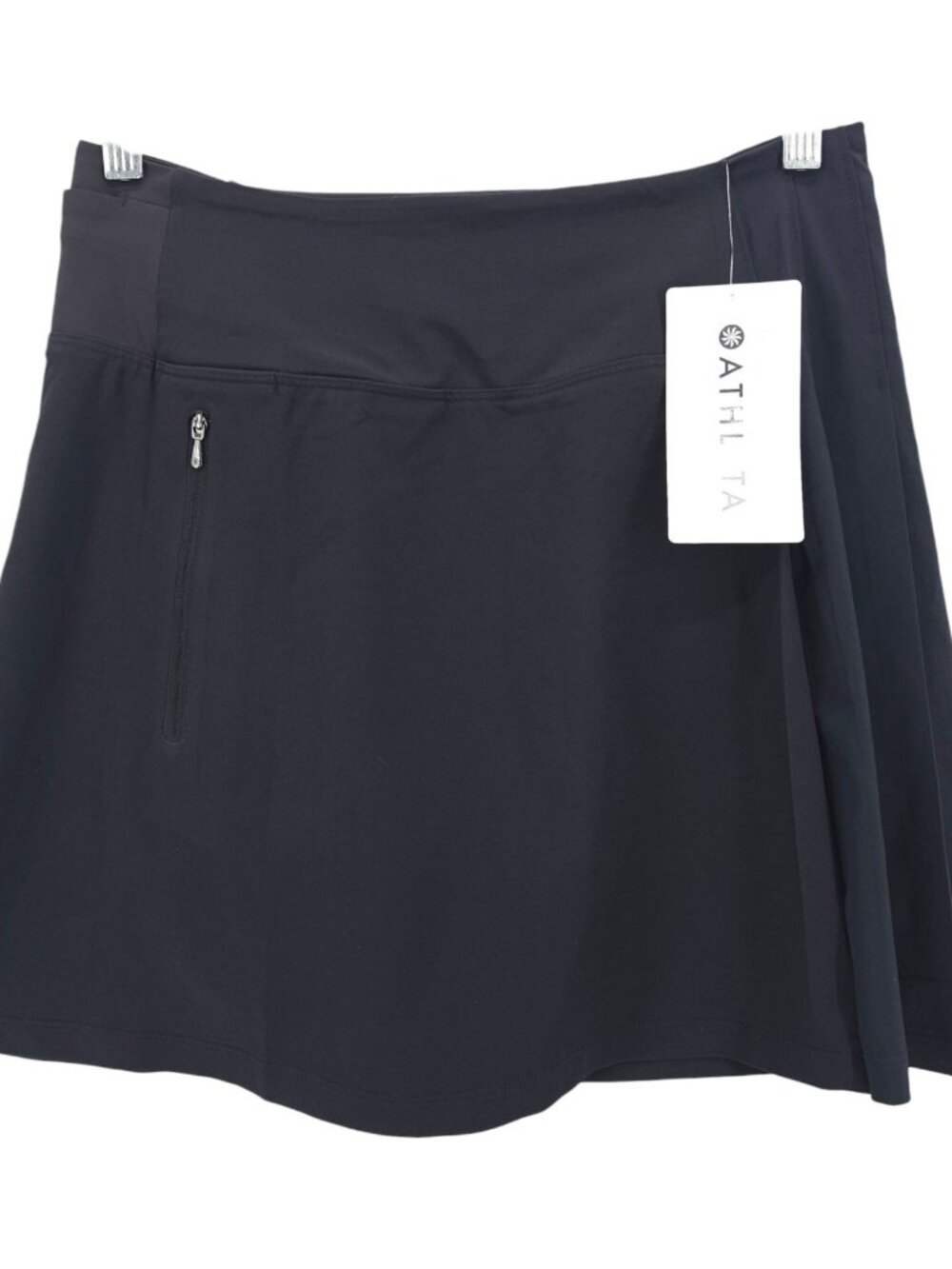 NWT ATHLETA Black Fairway Pleated Skort Size SMALL - Picture 1 of 8